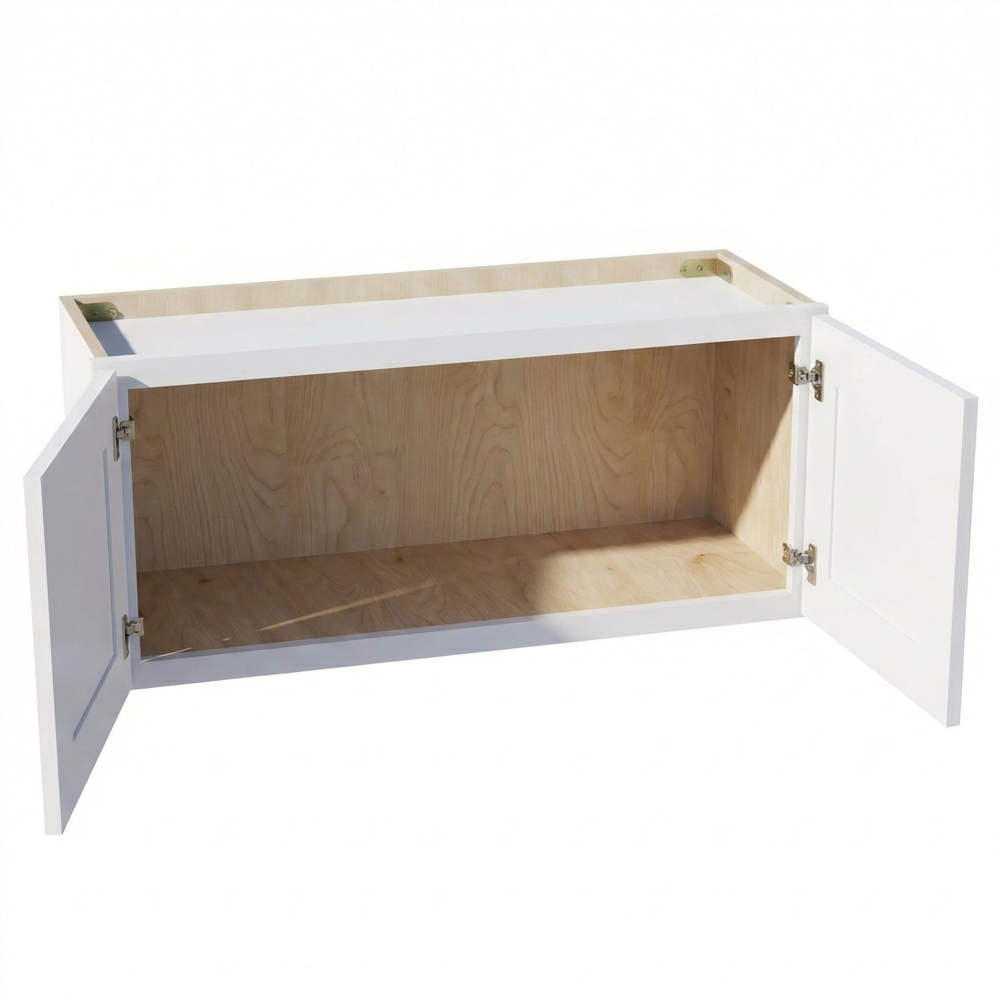 Shaker Bridge Wall Cabinet 33" (W3312) · Ardelle - White - Interior