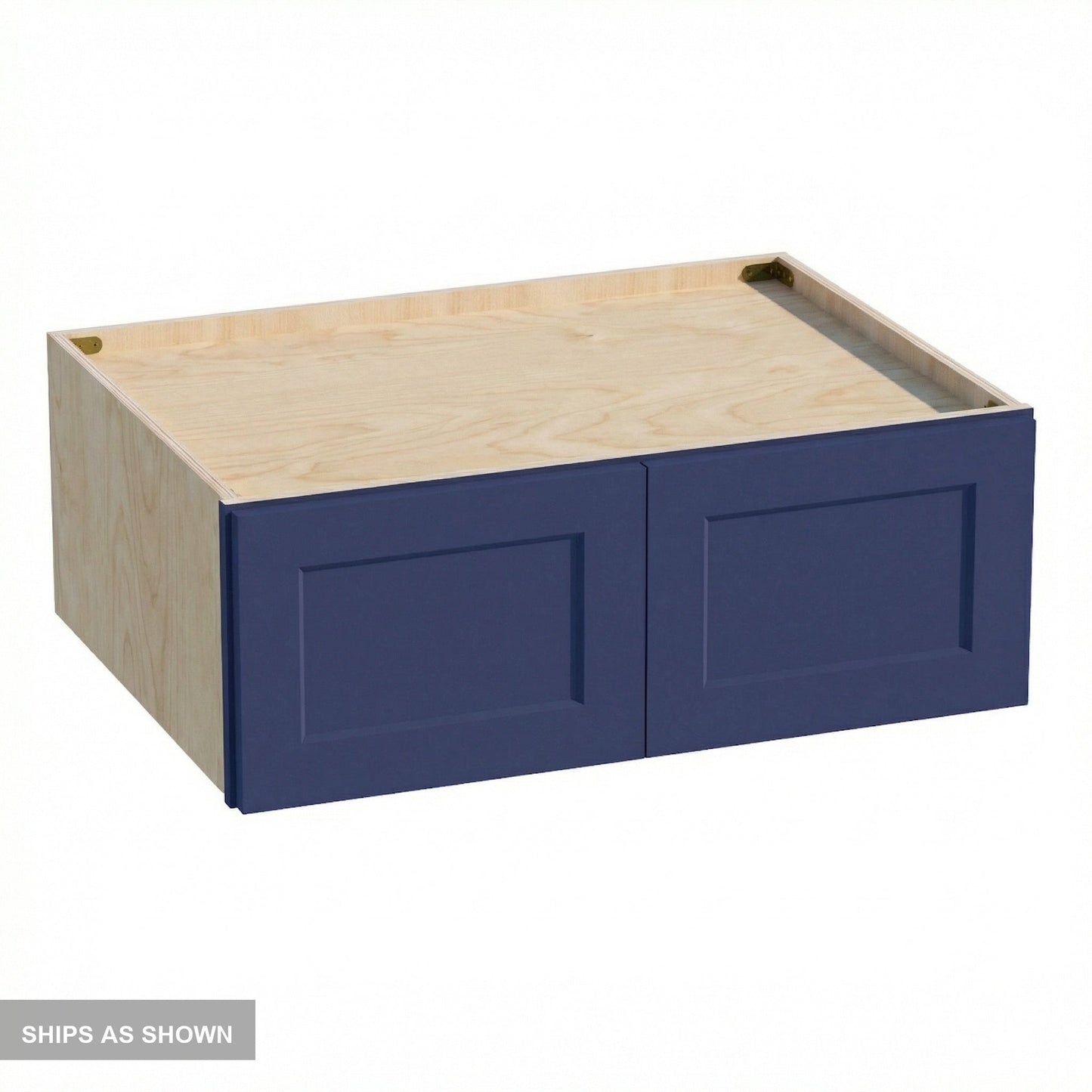 Shaker Bridge Wall Cabinet 33" (W331224) · Ardelle - Blue - Flat Pack