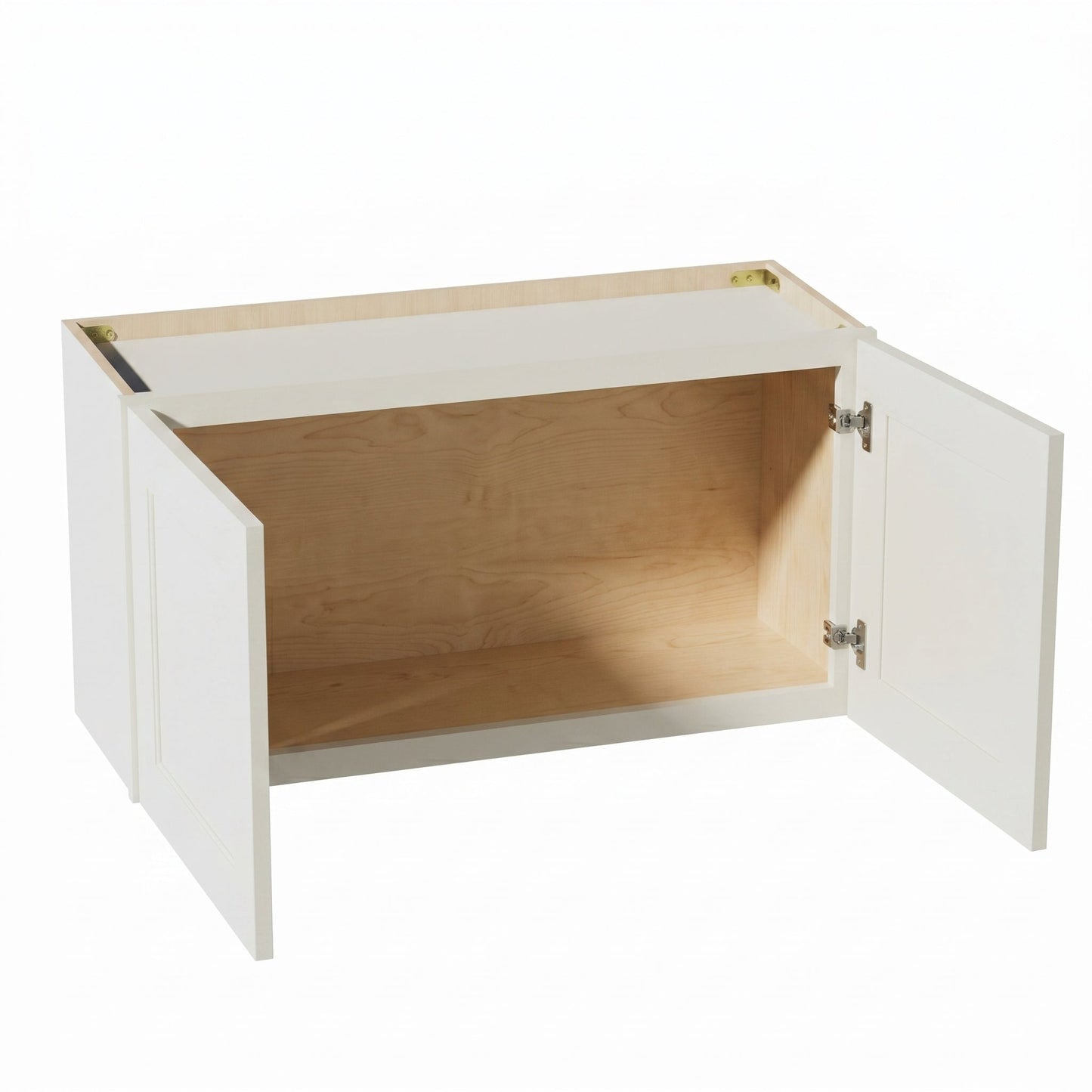 Shaker Bridge Wall Cabinet 33" (W3315) · Tallis - Swan White - Interior