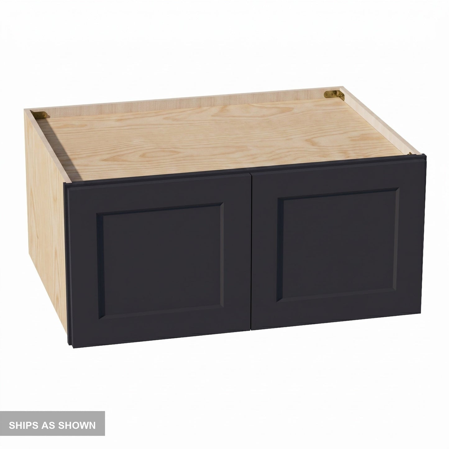 Shaker Bridge Wall Cabinet 33" (W331524) · Ardelle - Ebony - Flat Pack