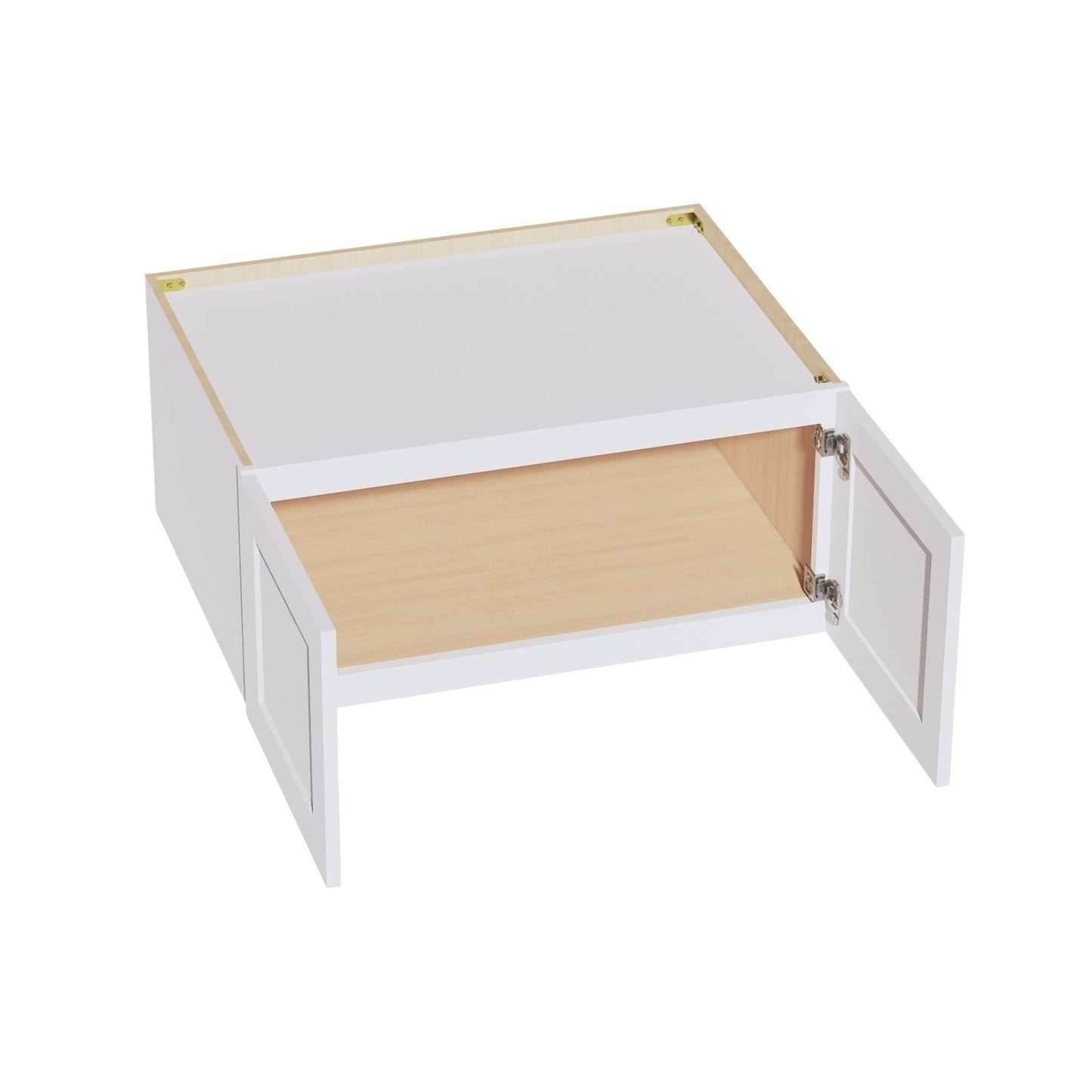 Shaker Bridge Wall Cabinet 33" (W331524) · Ardelle - White - Interior