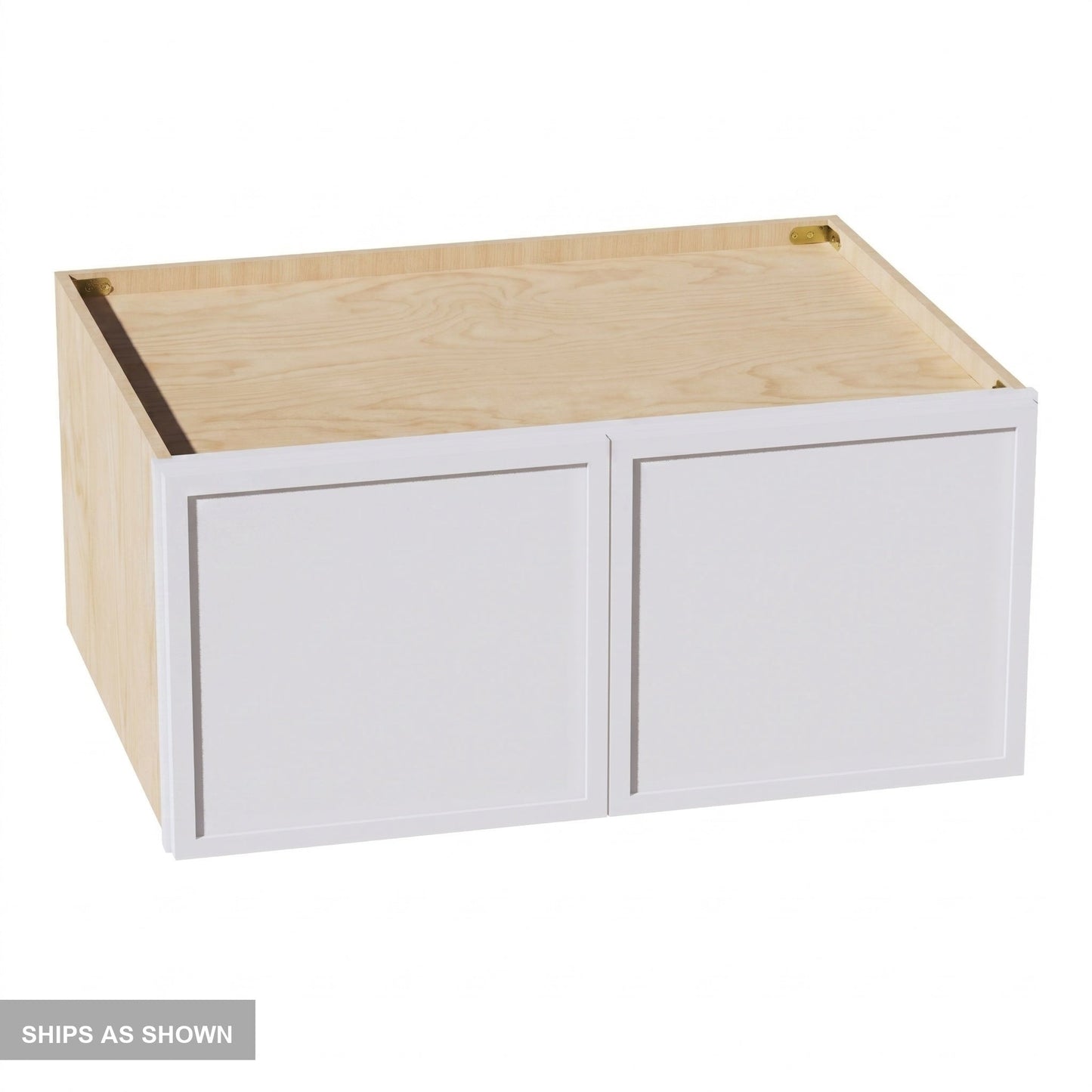 Slim Shaker Bridge Wall Cabinet 33" (W331524) · Slim - Frost - Flat Pack
