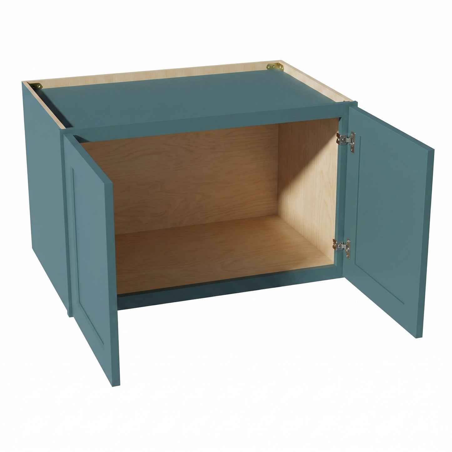 Shaker Bridge Wall Cabinet 33" (W331524) · Tallis - Fairy Green - Interior