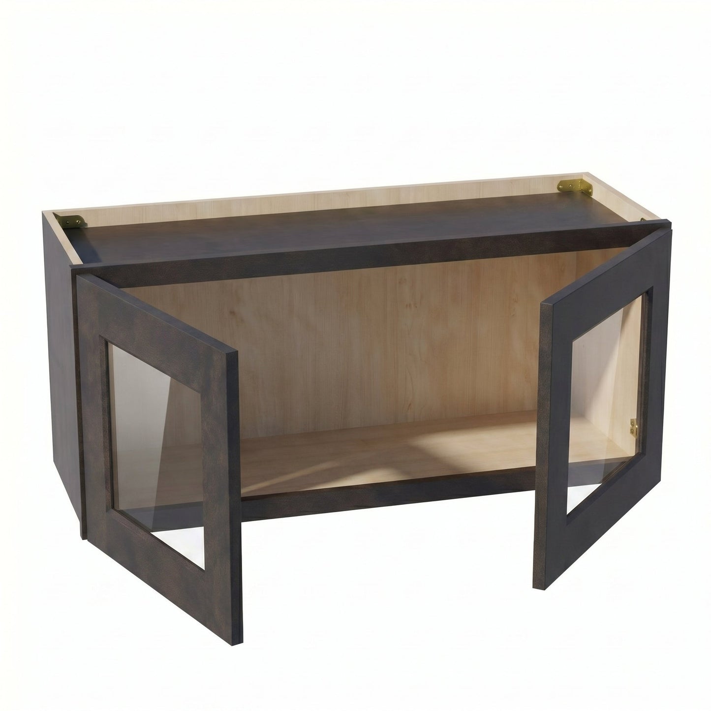 Shaker Bridge Wall Cabinet 33" (W3315GD) · Ardelle - Charcoal - Interior