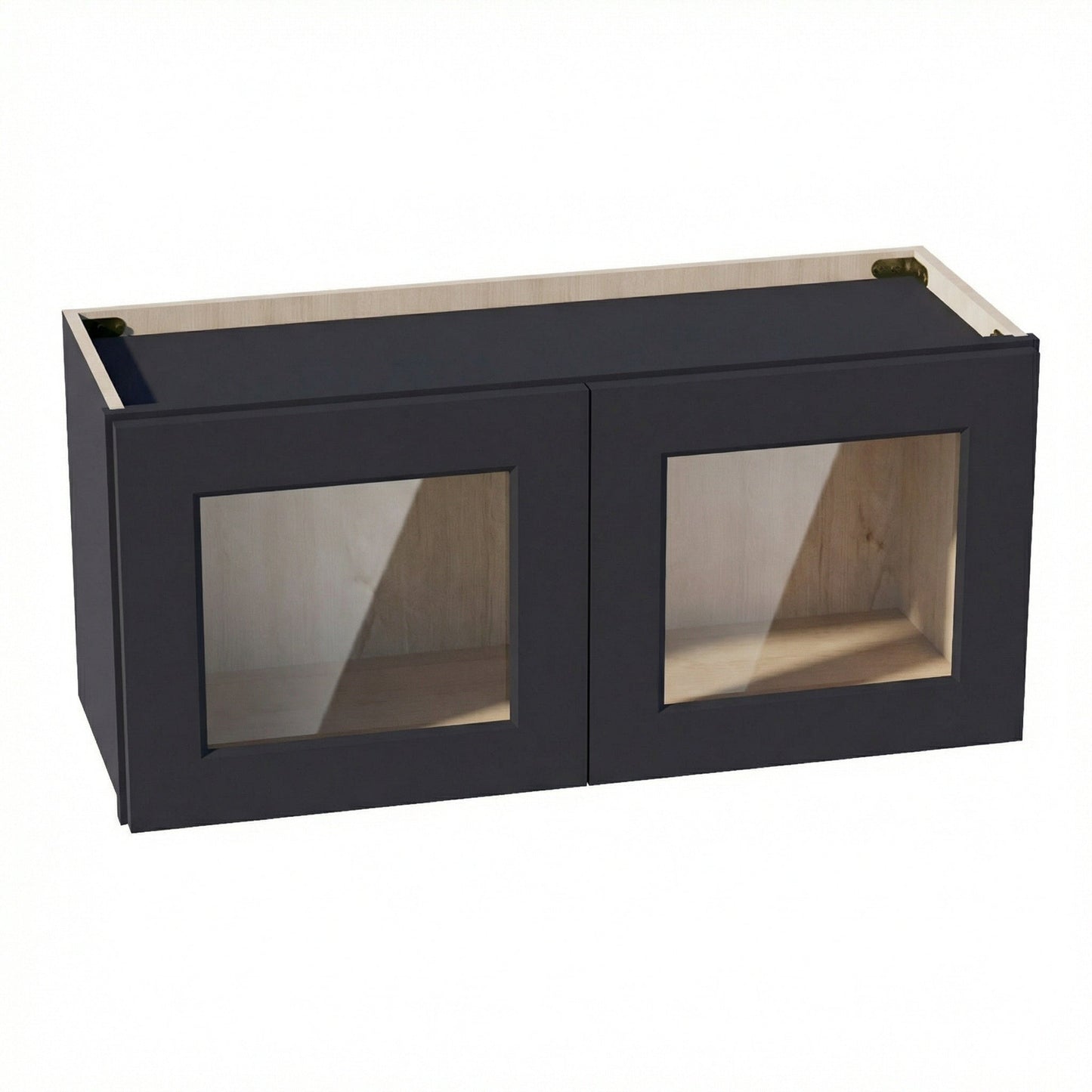 Shaker Bridge Wall Cabinet 33" (W3315GD) · Ardelle - Ebony - Hero