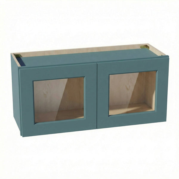 Shaker Bridge Wall Cabinet 33" (W3315GD) · Tallis - Fairy Green - Hero