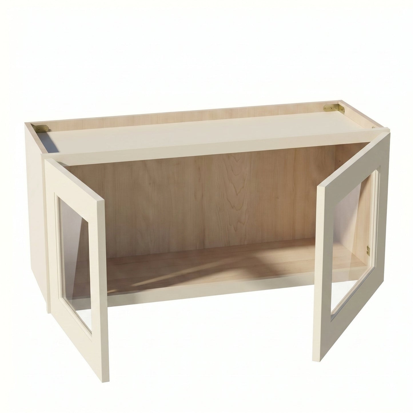 Shaker Bridge Wall Cabinet 33" (W3315GD) · Tallis - Swan White - Interior