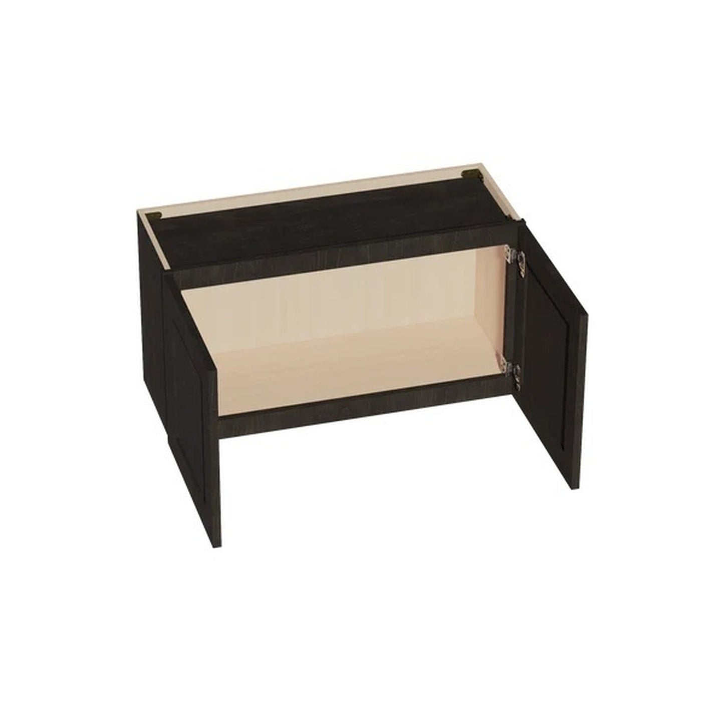 Shaker Bridge Wall Cabinet 33" (W3318) · Ardelle - Charcoal - Interior