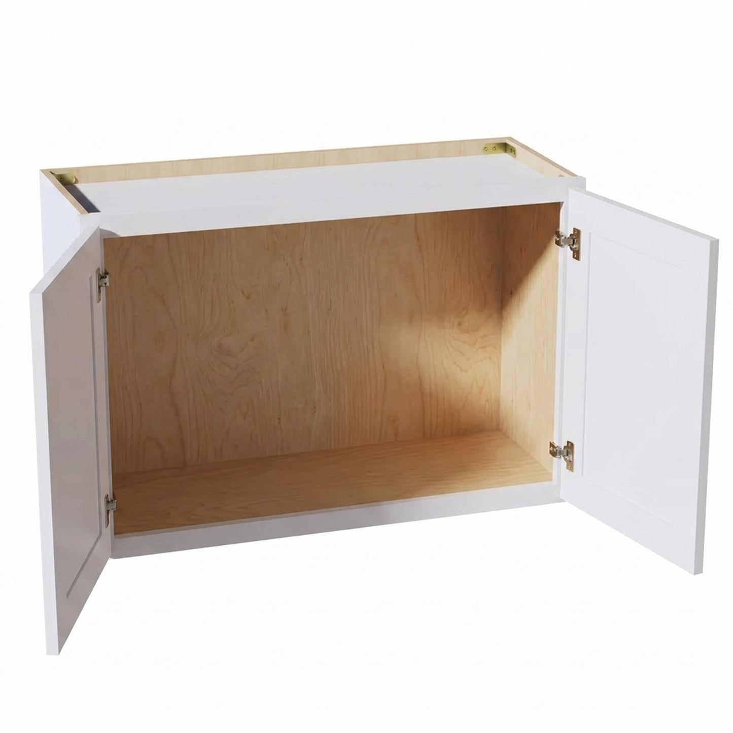 Shaker Bridge Wall Cabinet 33" (W3318) · Ardelle - White - Interior