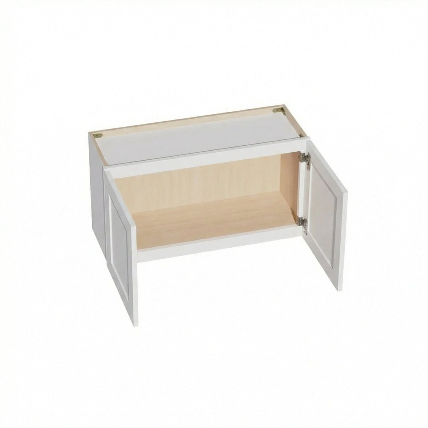 Slim Shaker Bridge Wall Cabinet 33" (W3318) · Slim - Frost - Interior