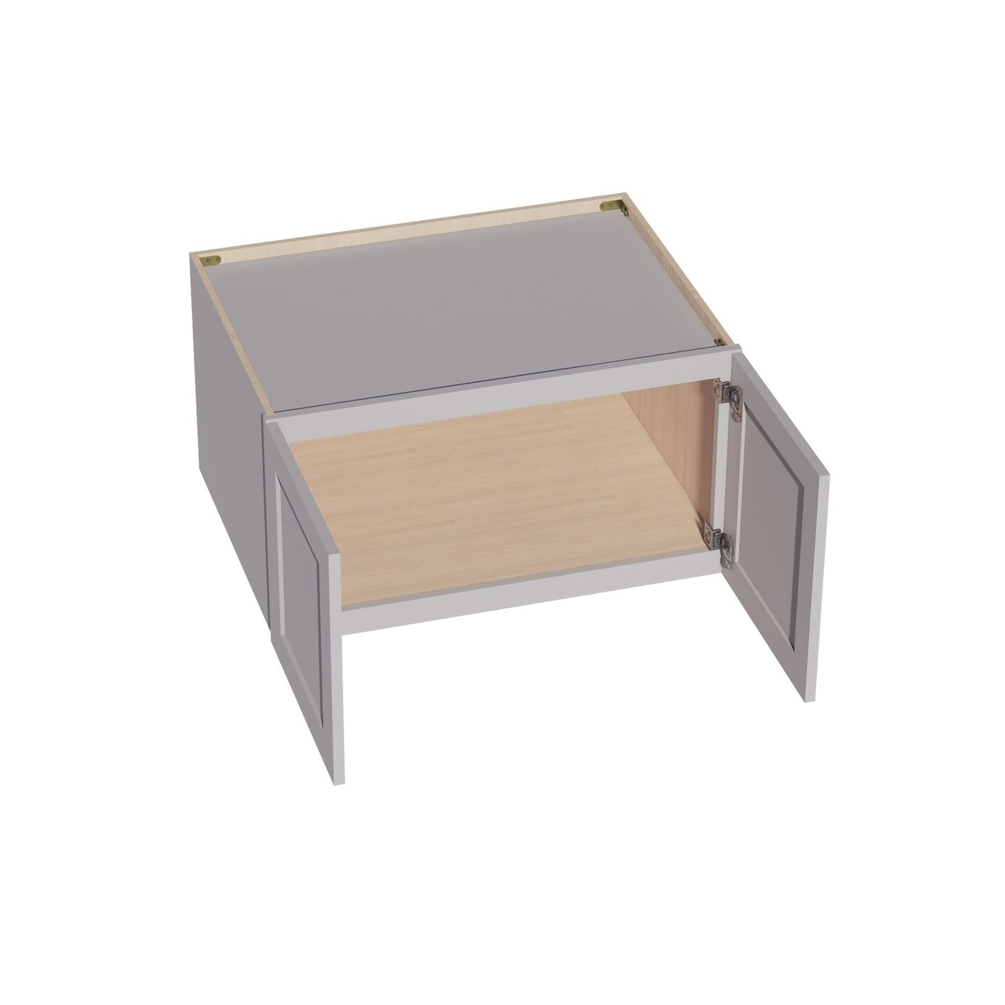 Shaker Bridge Wall Cabinet 33" (W331824) · Ardelle - Ash - Interior