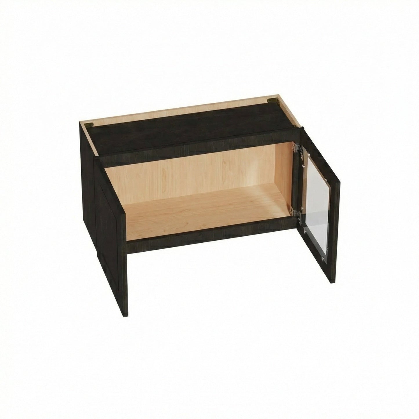 Shaker Bridge Wall Cabinet 33" (W3318GD) · Ardelle - Charcoal - Interior