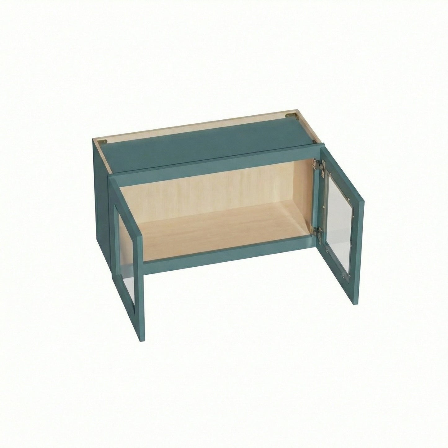 Shaker Bridge Wall Cabinet 33" (W3318GD) · Tallis - Fairy Green - Interior