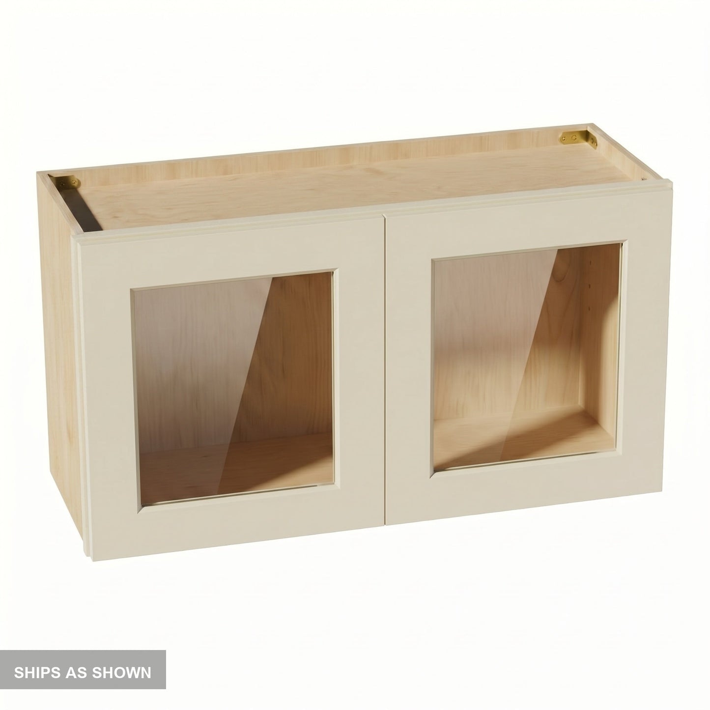 Shaker Bridge Wall Cabinet 33" (W3318GD) · Tallis - Swan White - Flat Pack