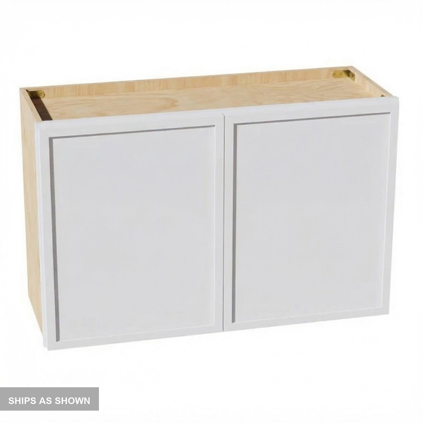 Slim Shaker Bridge Wall Cabinet 33" (W3321) · Slim - Frost - Flat Pack