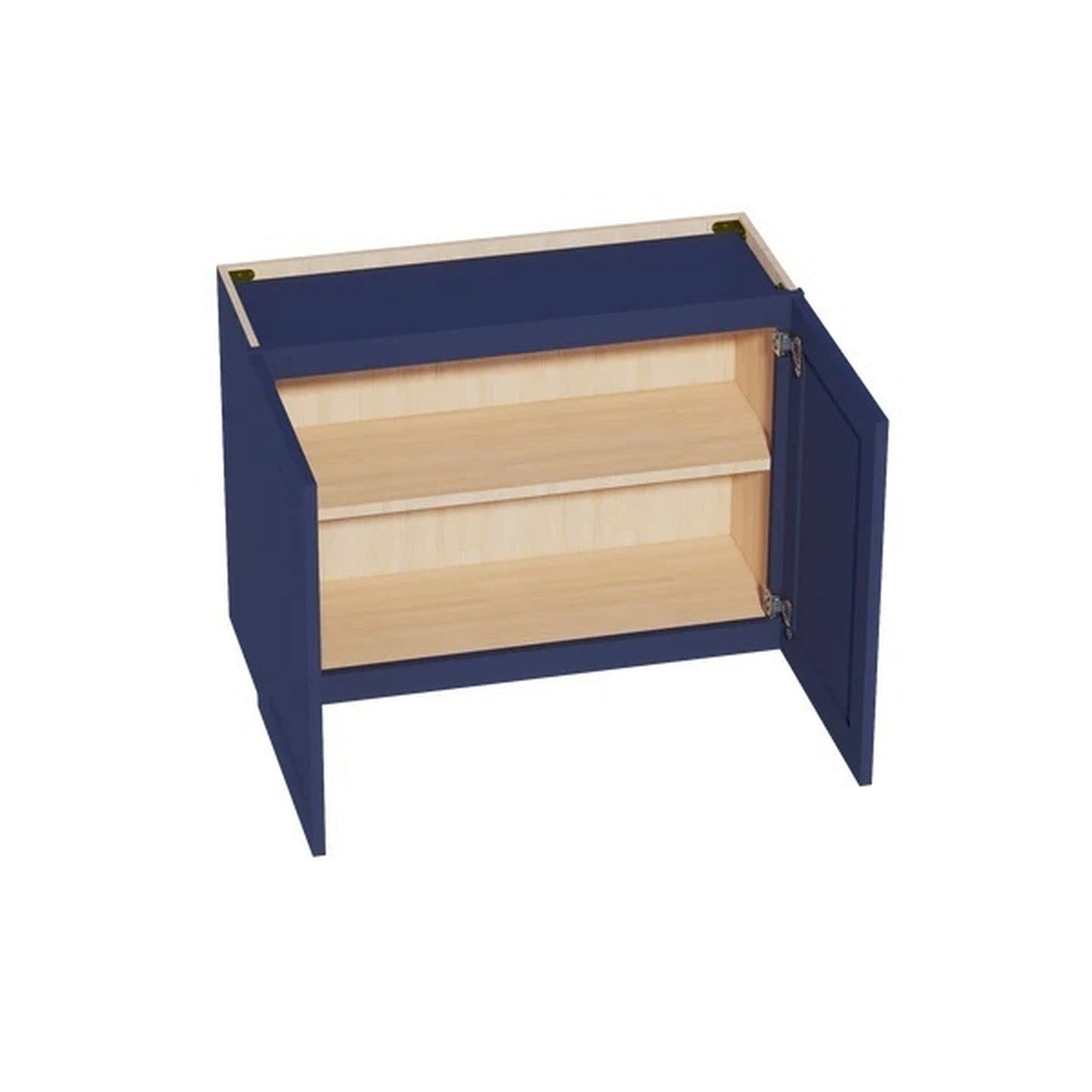 Shaker Bridge Wall Cabinet 33" (W3324) · Ardelle - Blue - Interior