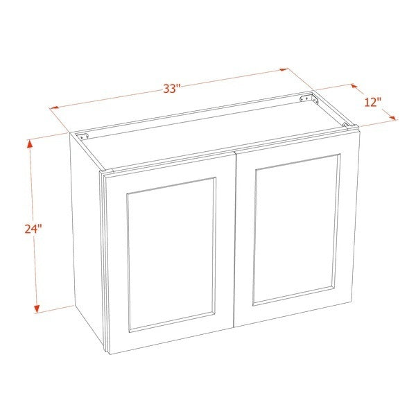 Shaker Bridge Wall Cabinet 33" (W3324) · Ardelle