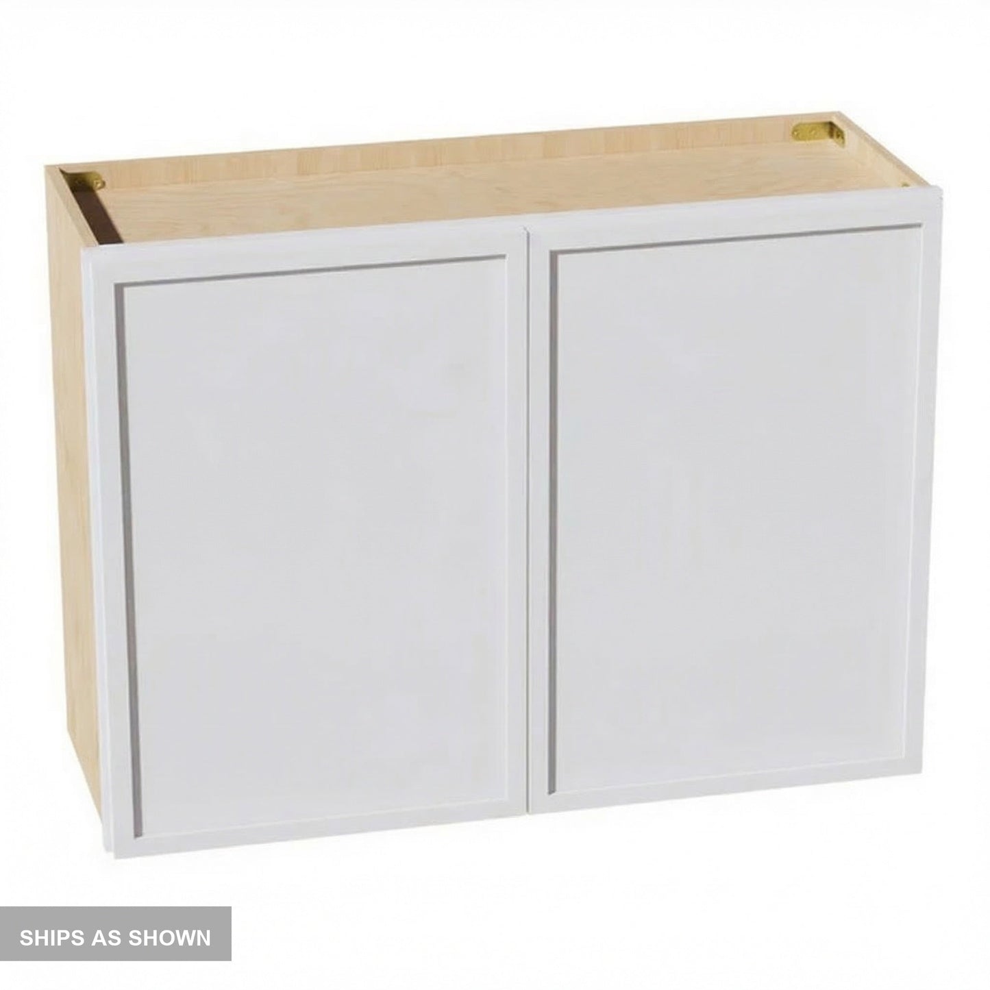 Slim Shaker Bridge Wall Cabinet 33" (W3324) · Slim - Frost - Flat Pack