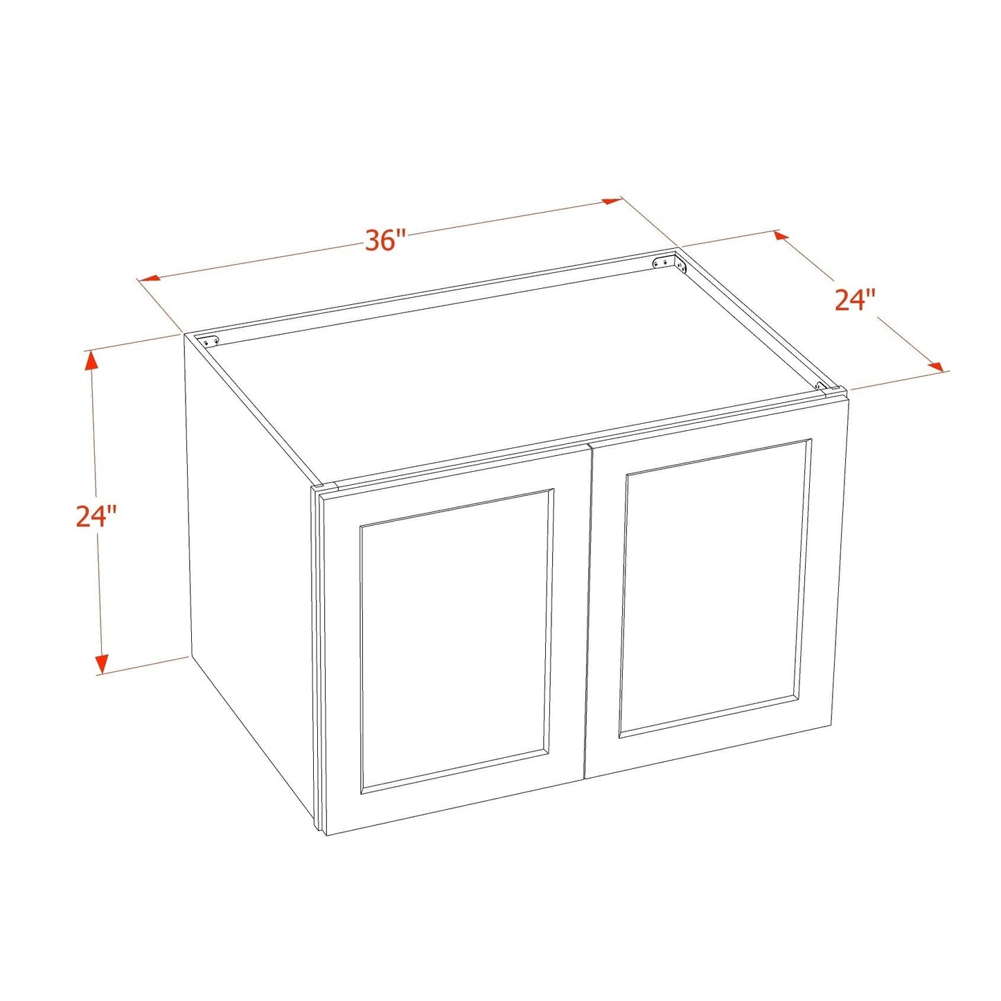 Quik Cabinets W332424 Ardelle Timber - Dimensions
