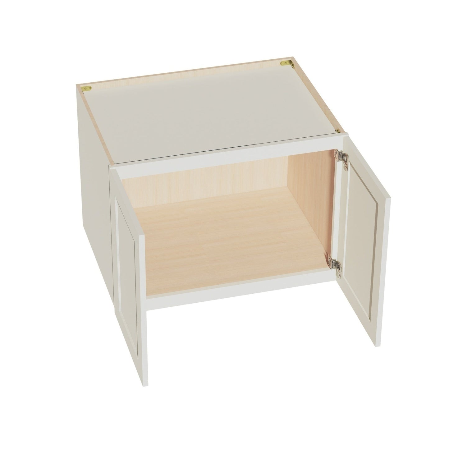 Shaker Bridge Wall Cabinet 33" (W332424) · Tallis - Swan White - Interior
