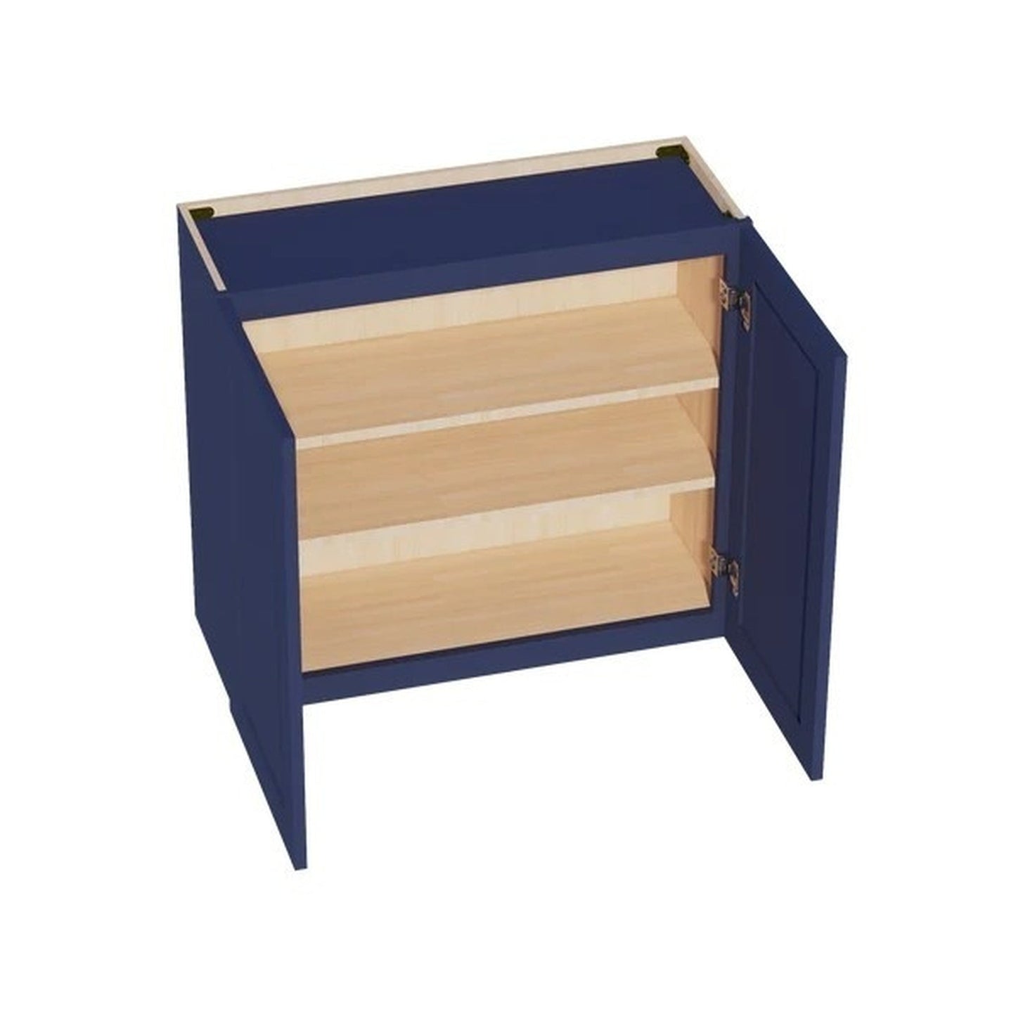 Shaker Wall Cabinet 33" (W3330) · Ardelle - Blue - Interior