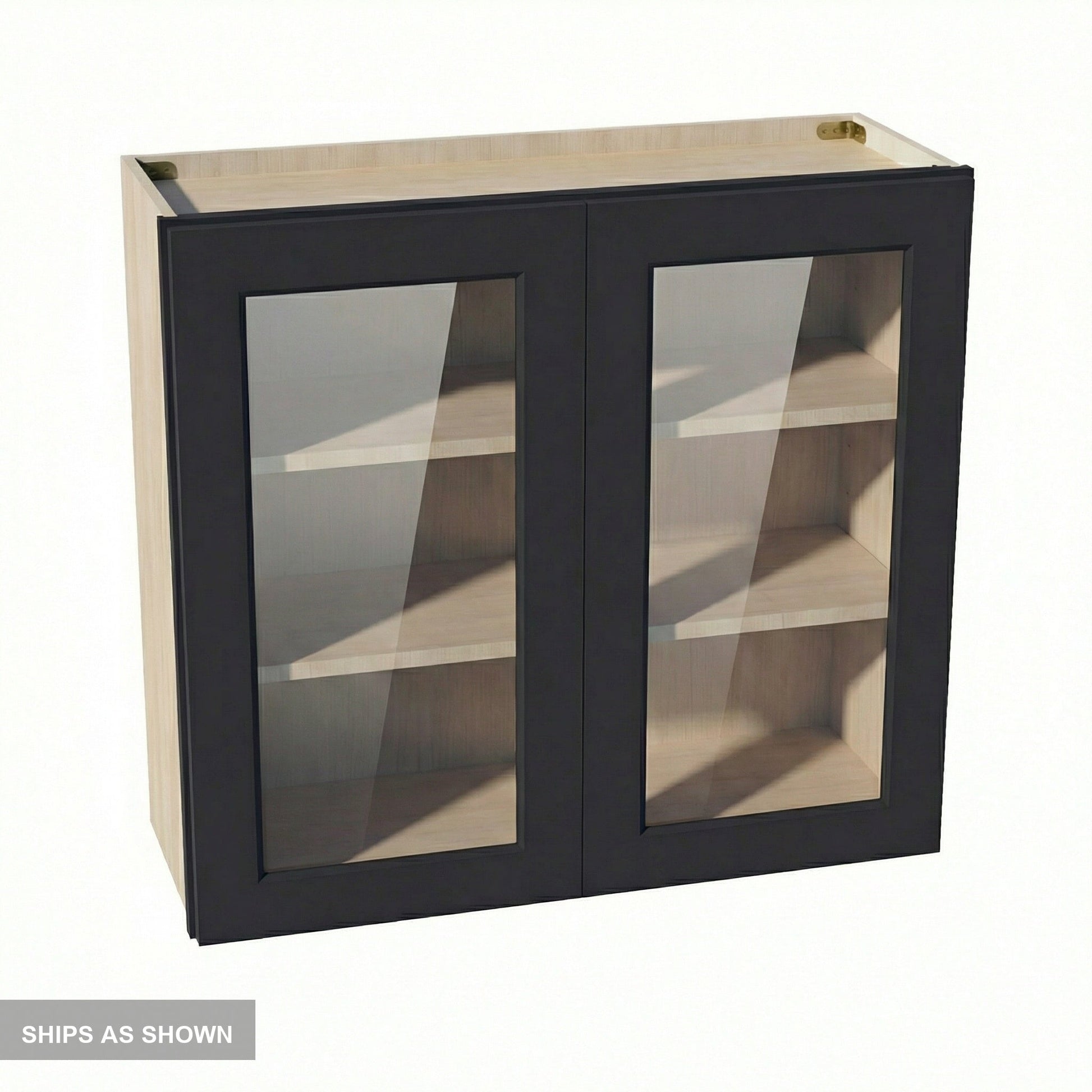 Shaker Glass Door Wall Cabinet 33" (W3330GD) · Ardelle