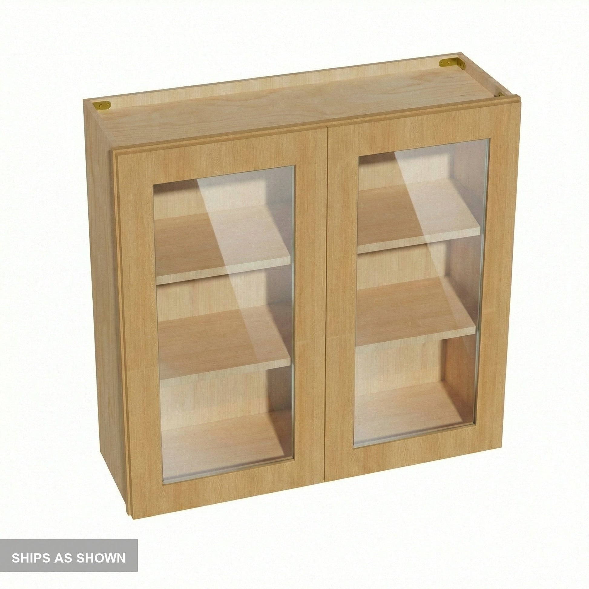 Shaker Glass Door Wall Cabinet 33" (W3330GD) · Ardelle