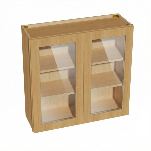 Shaker Glass Door Wall Cabinet 33" (W3330GD) · Ardelle - Timber - Hero