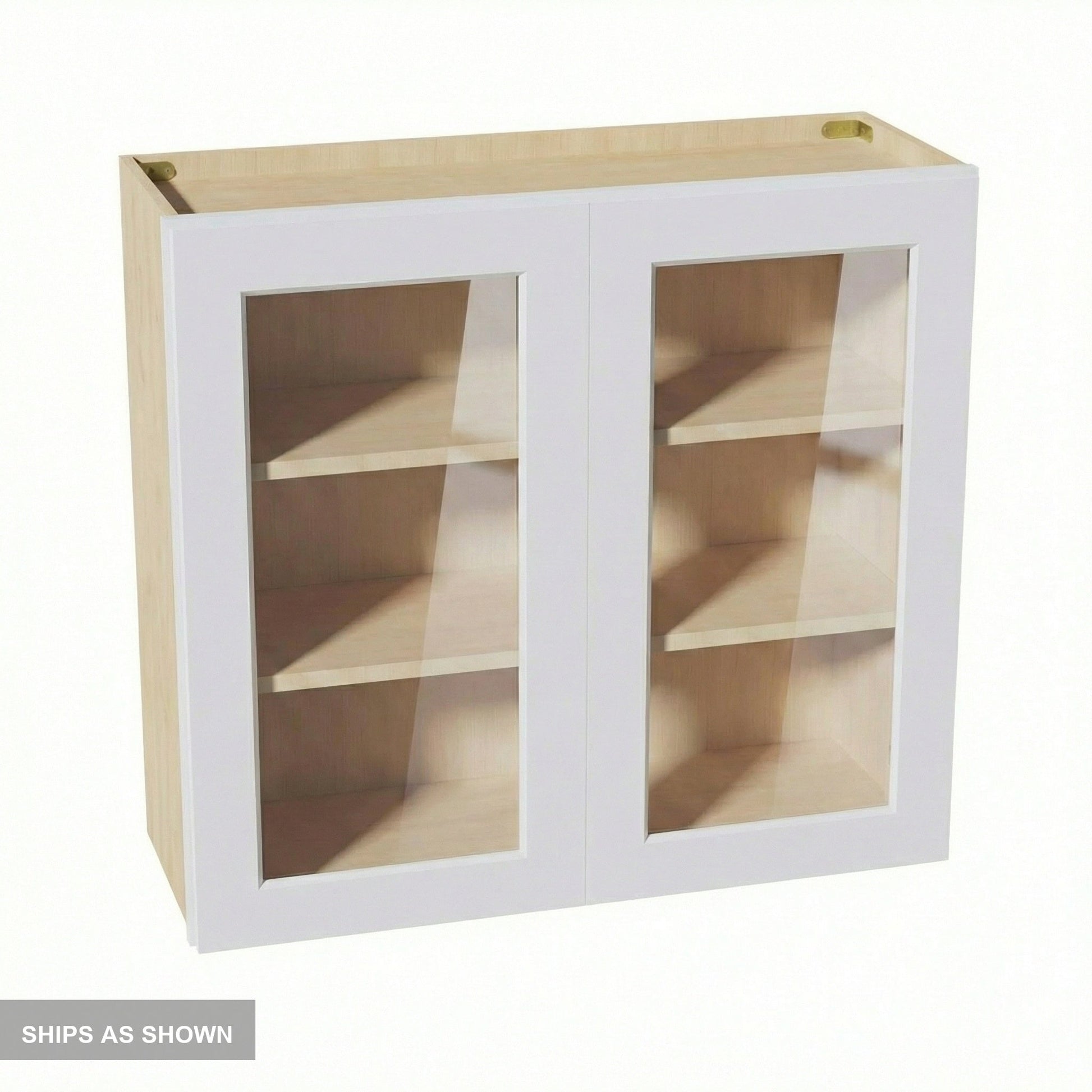 Shaker Glass Door Wall Cabinet 33" (W3330GD) · Ardelle
