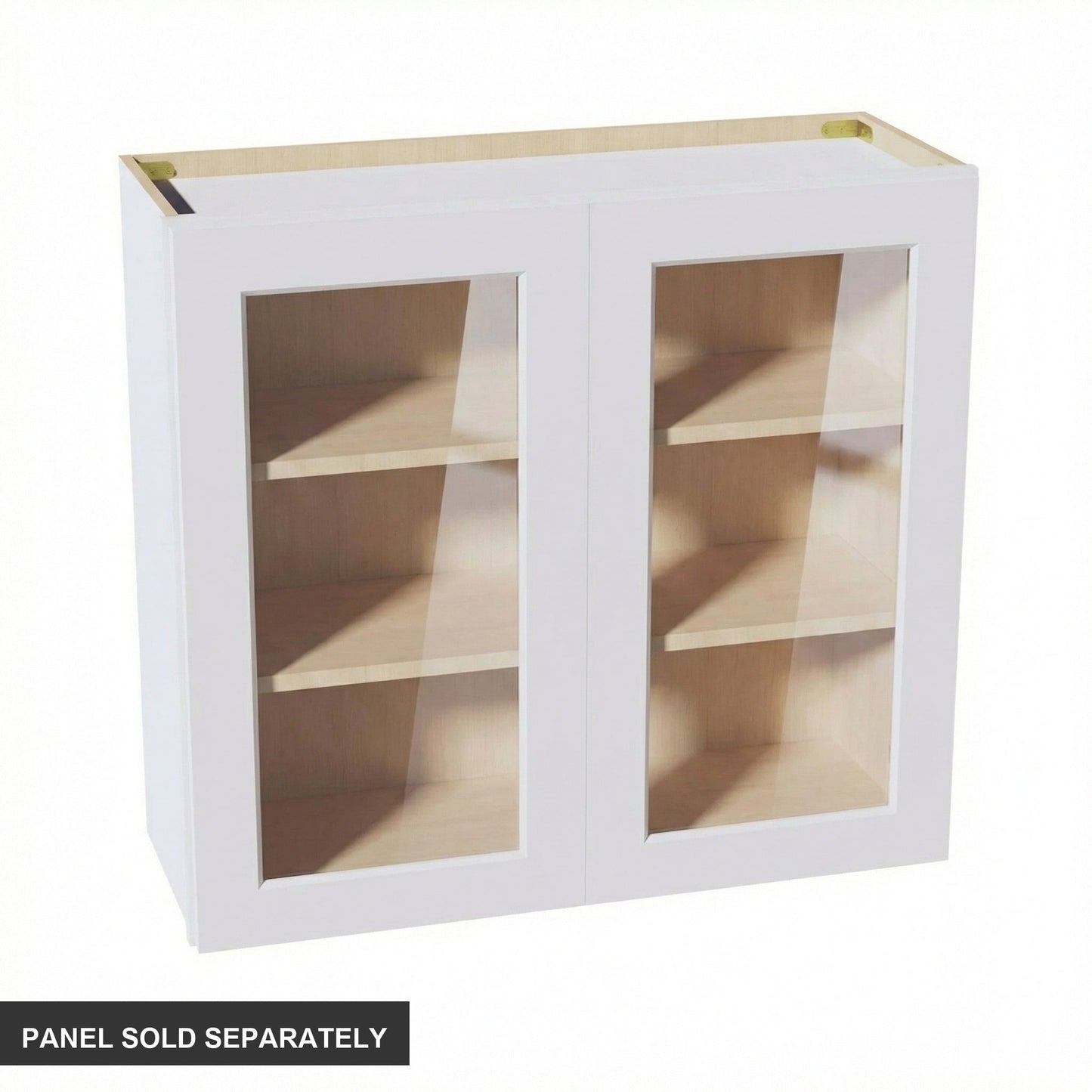 Shaker Glass Door Wall Cabinet 33" (W3330GD) · Ardelle - White - Product
