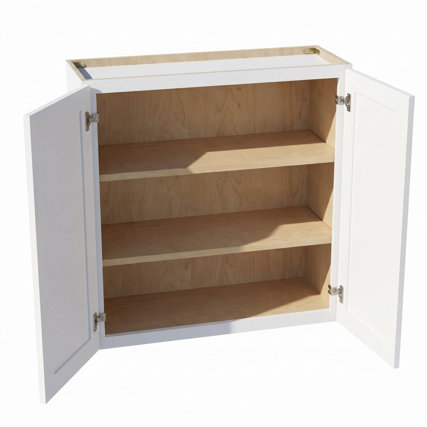 Shaker Wall Cabinet 33" (W3336) · Ardelle - White - Interior
