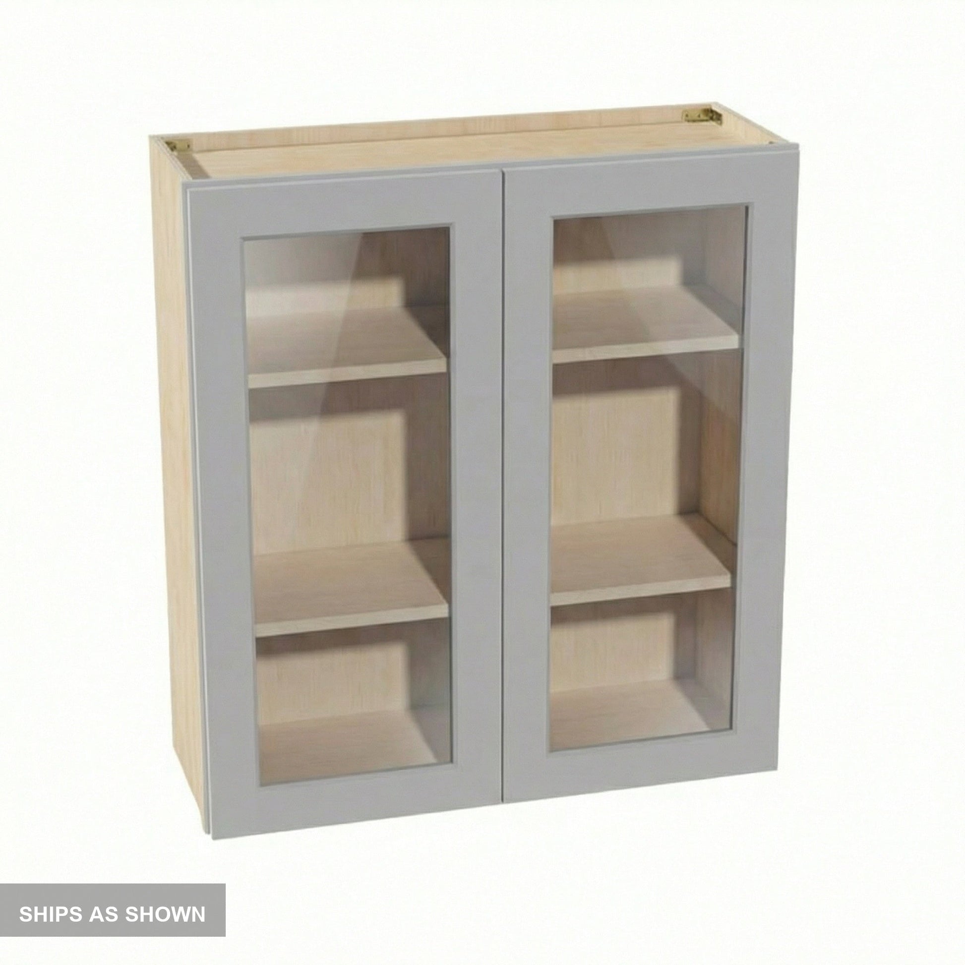 Shaker Glass Door Wall Cabinet 33" (W3336GD) · Ardelle
