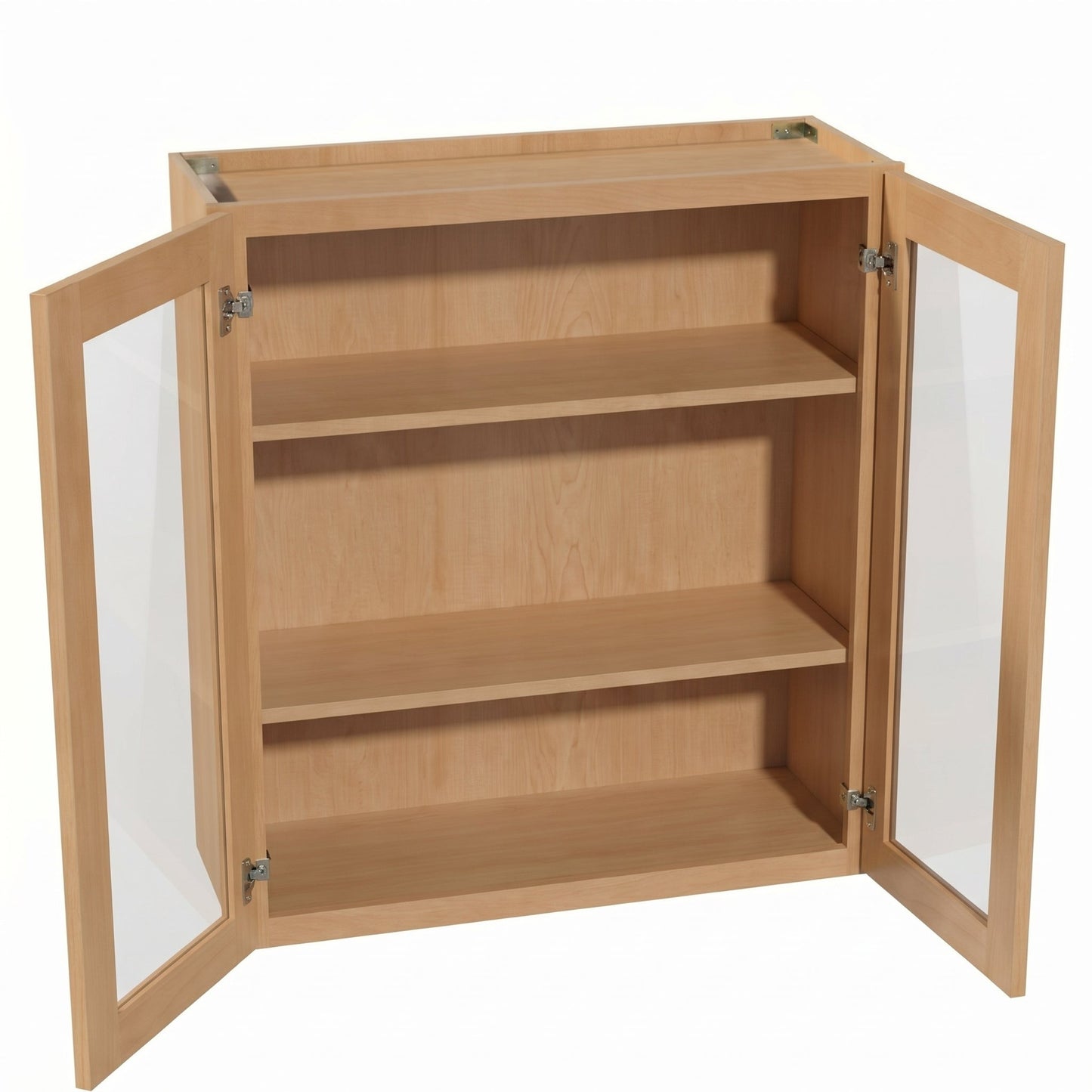 Shaker Glass Door Wall Cabinet 33" (W3336GD) · Ardelle - Timber - Interior