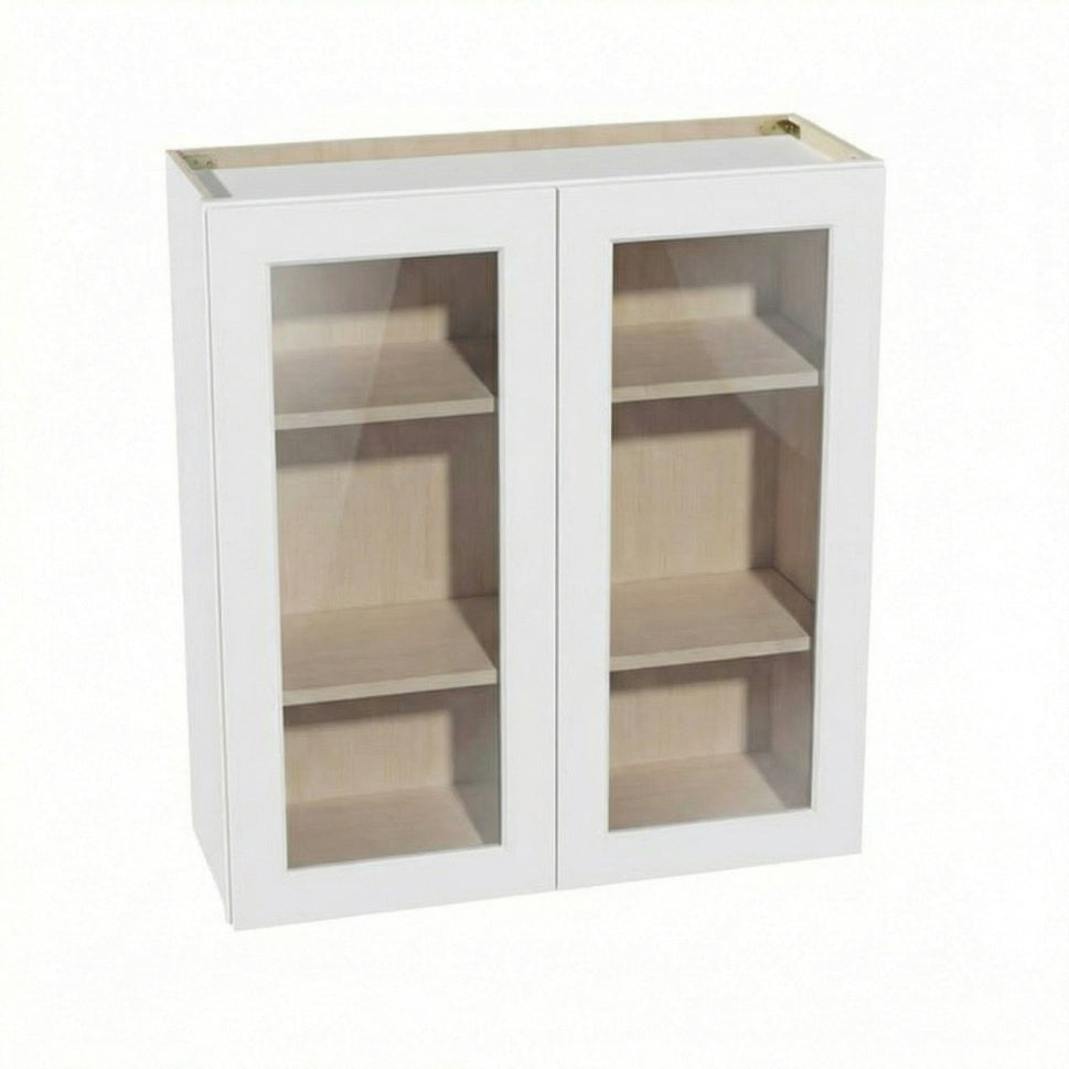 Shaker Glass Door Wall Cabinet 33" (W3336GD) · Ardelle