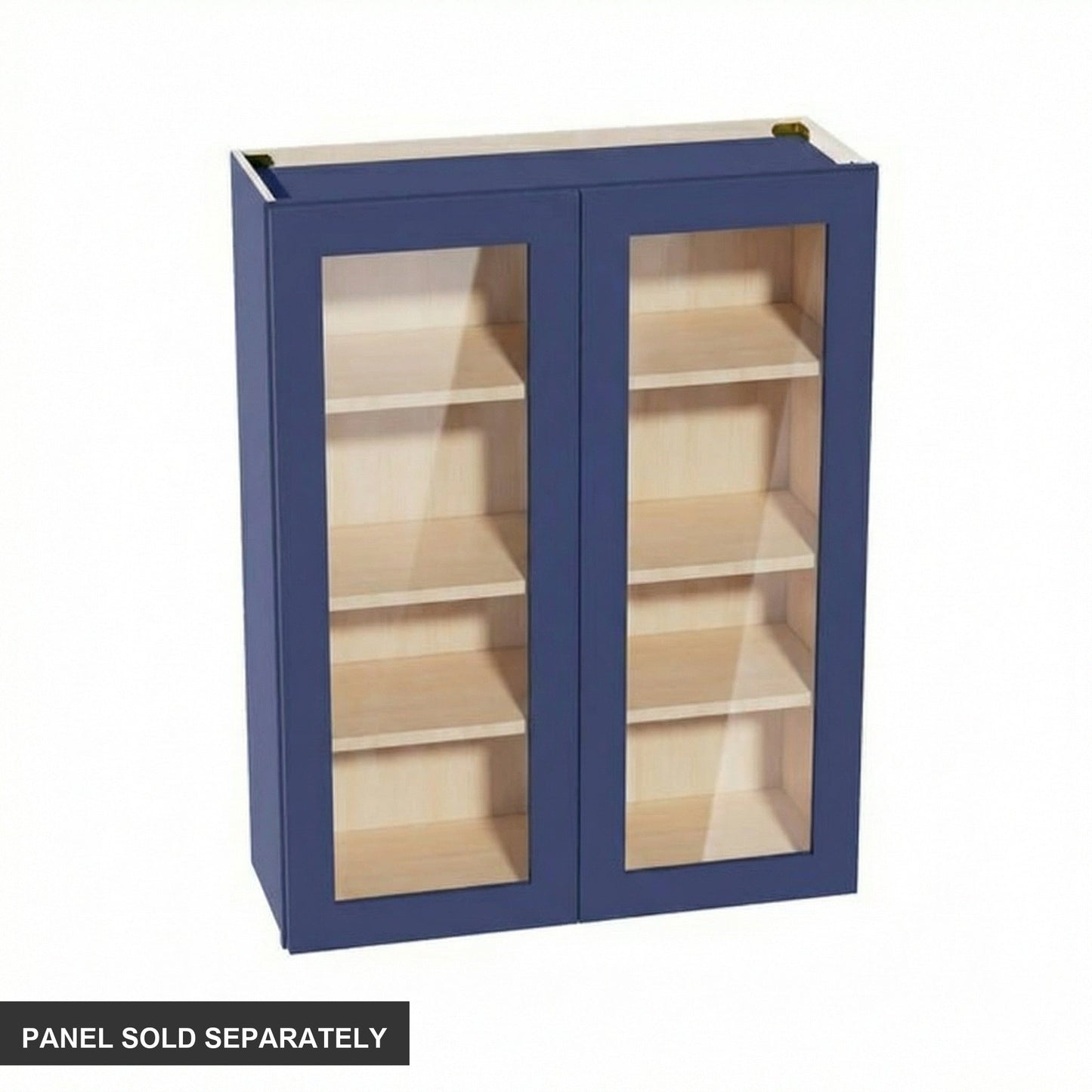 Shaker Glass Door Wall Cabinet 33" (W3342GD) · Ardelle - Blue - Product