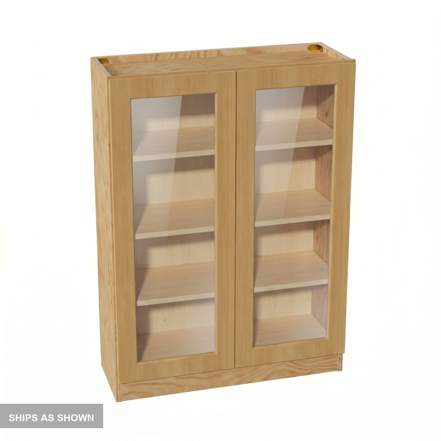 Shaker Glass Door Wall Cabinet 33" (W3342GD) · Ardelle - Timber - Flat Pack