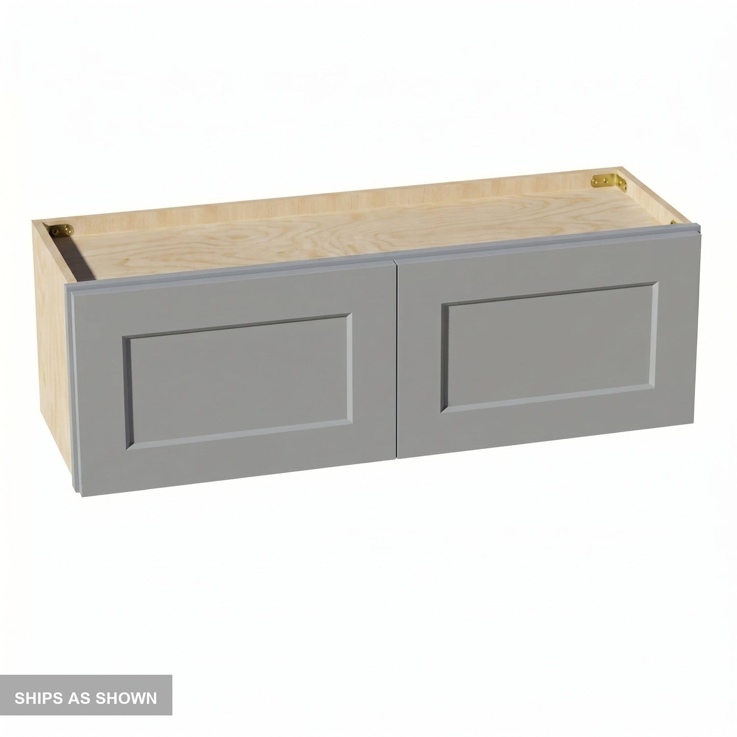 Shaker Bridge Wall Cabinet 36" (W3612) · Ardelle - Ash - Flat Pack
