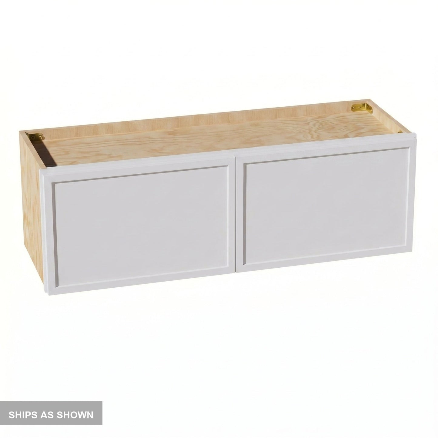 Slim Shaker Bridge Wall Cabinet 36" (W3612) · Slim - Frost - Flat Pack