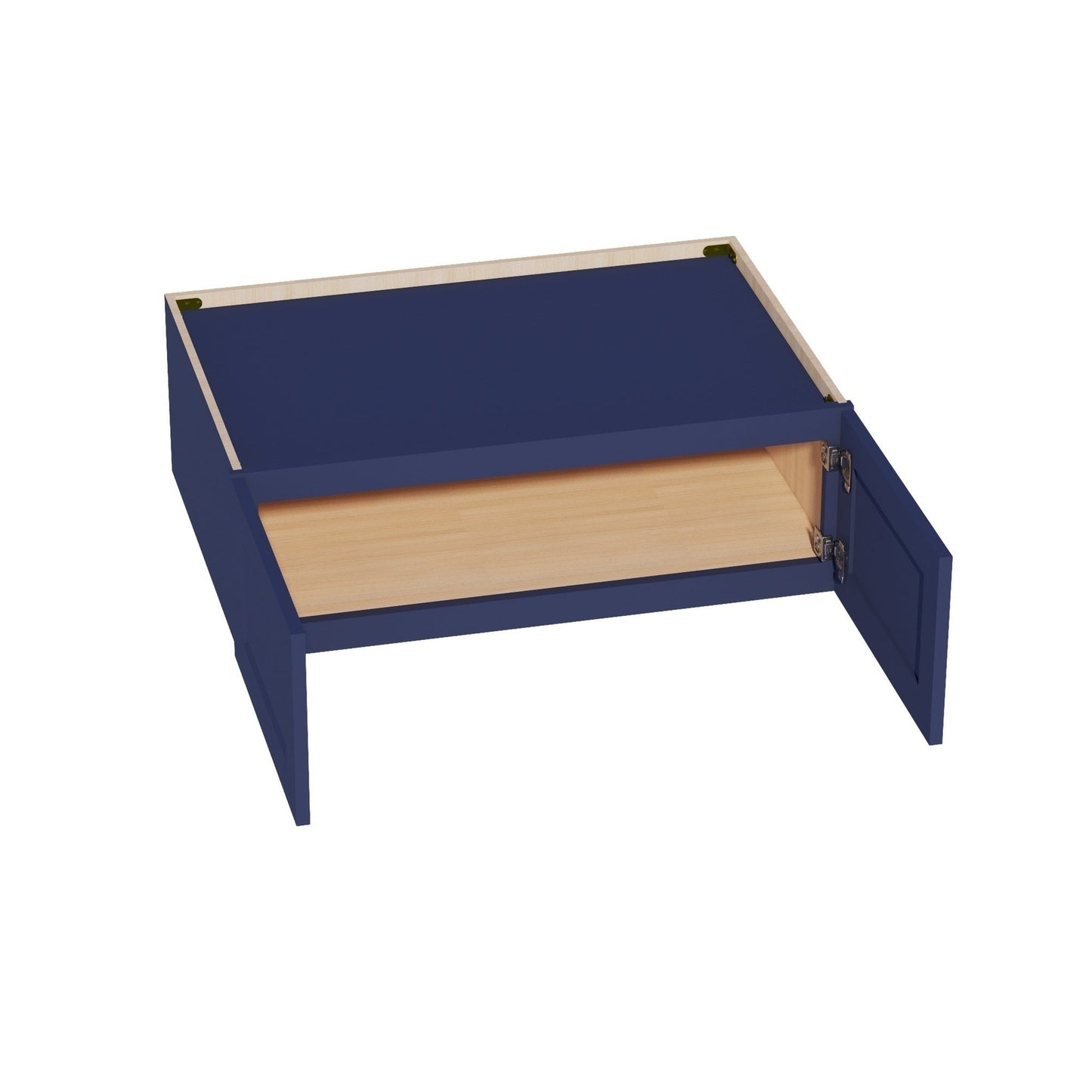 Shaker Bridge Wall Cabinet 36" (W361224) · Ardelle - Blue - Interior