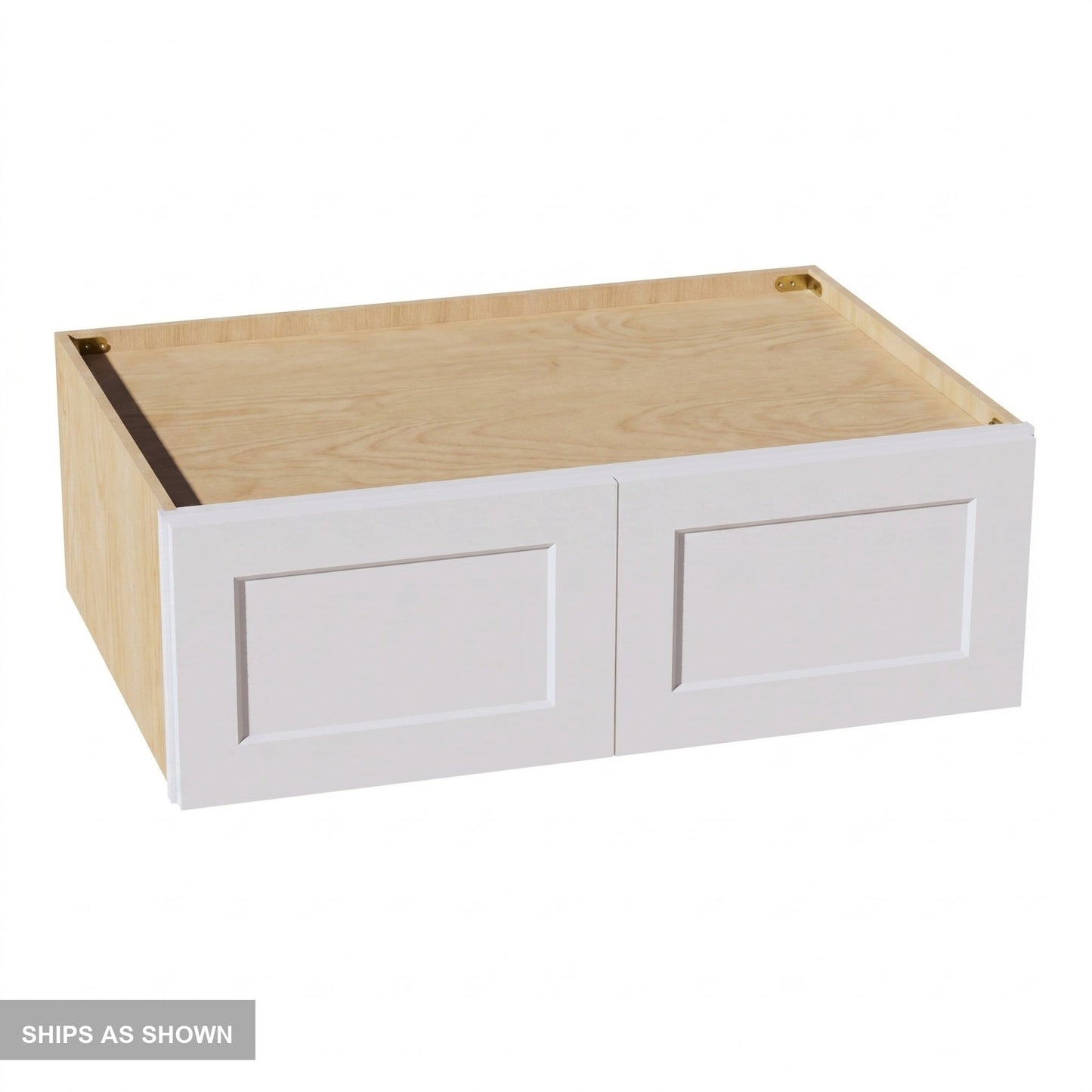 Shaker Bridge Wall Cabinet 36" (W361224) · Ardelle - White - Flat Pack
