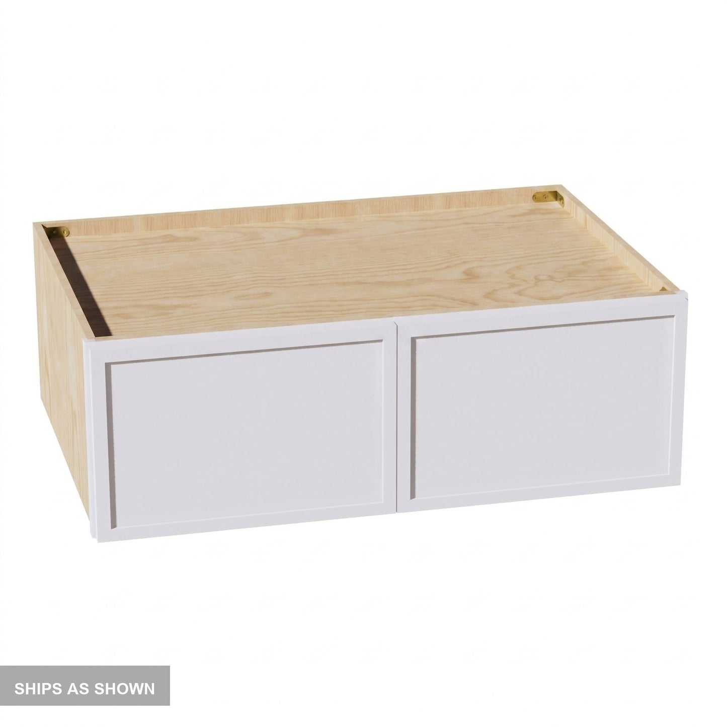 Slim Shaker Bridge Wall Cabinet 36" (W361224) · Slim - Frost - Flat Pack