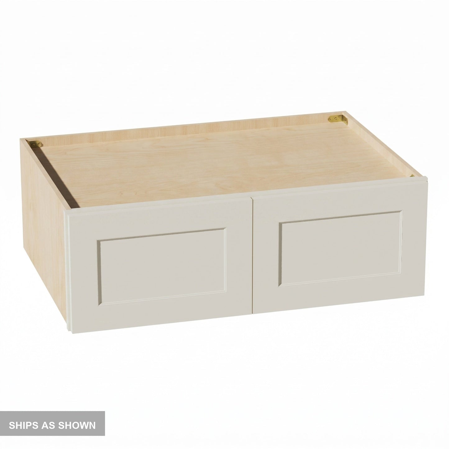 Shaker Bridge Wall Cabinet 36" (W361224) · Tallis - Swan White - Flat Pack