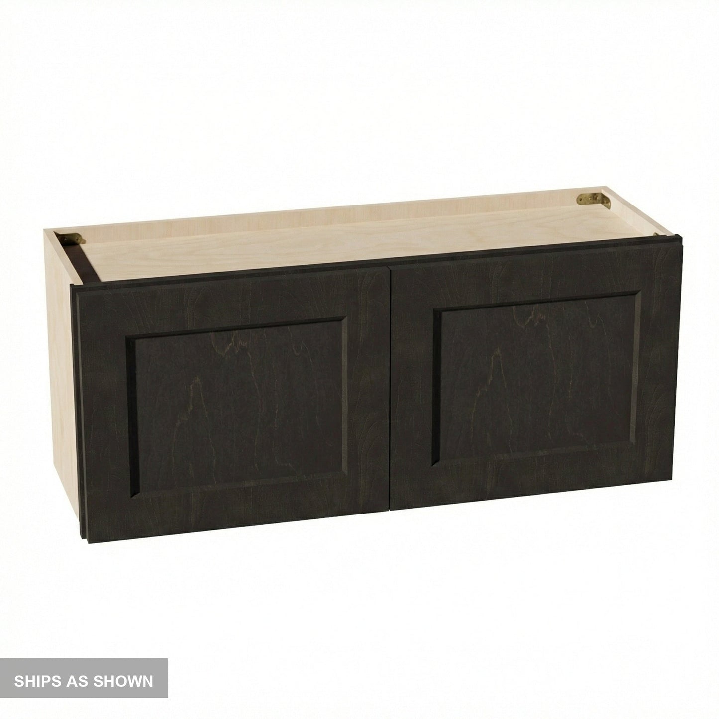 Shaker Bridge Wall Cabinet 36" (W3615) · Ardelle - Charcoal - Flat Pack