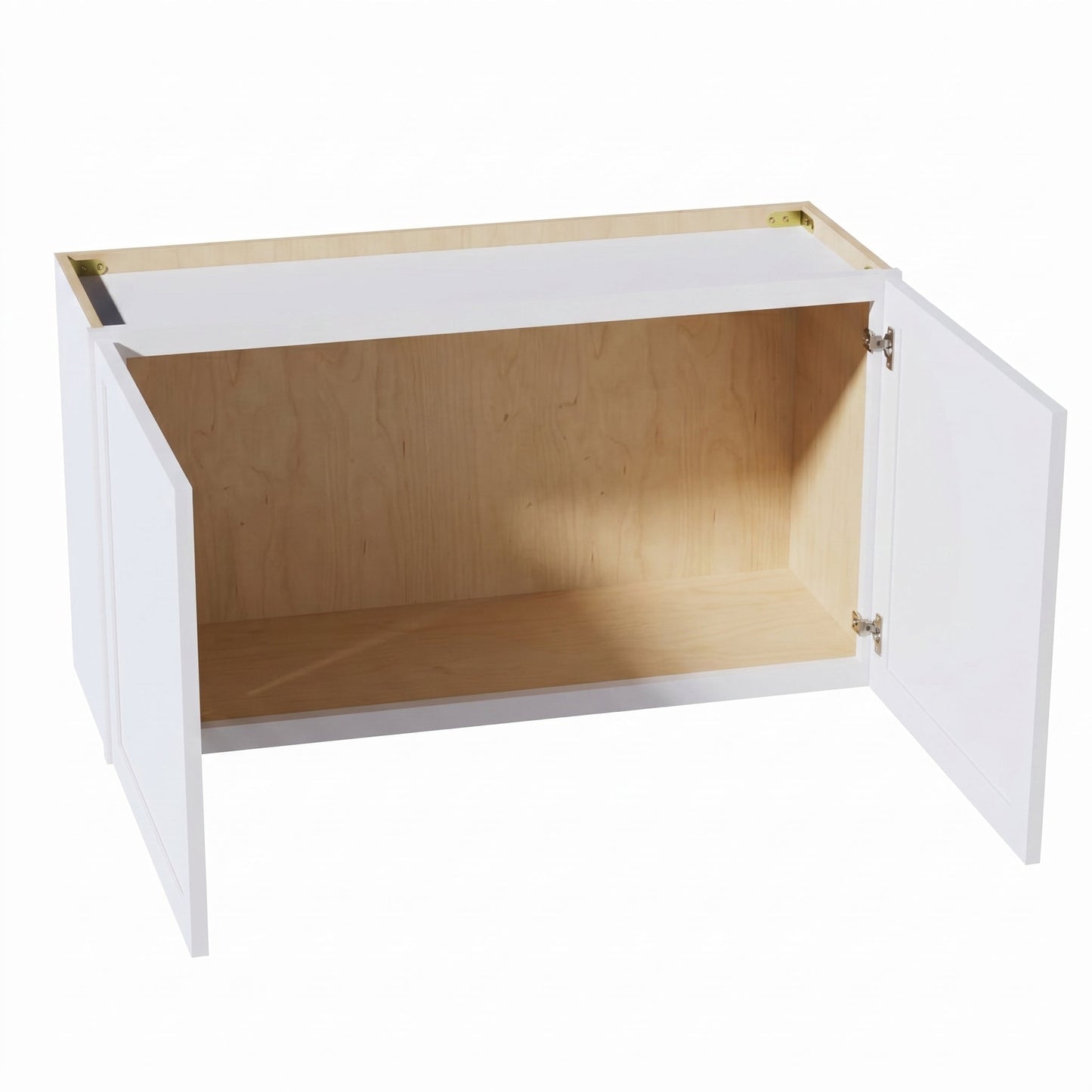Slim Shaker Bridge Wall Cabinet 36" (W3615) · Slim - Frost - Interior