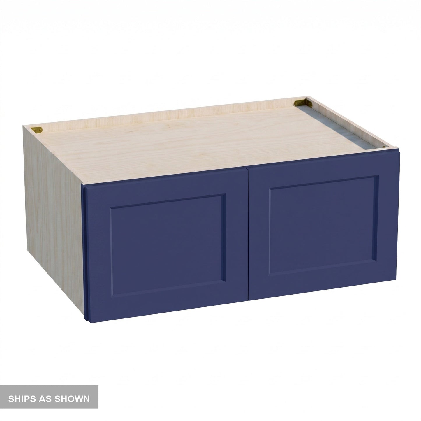 Shaker Bridge Wall Cabinet 36" (W361524) · Ardelle - Blue - Flat Pack