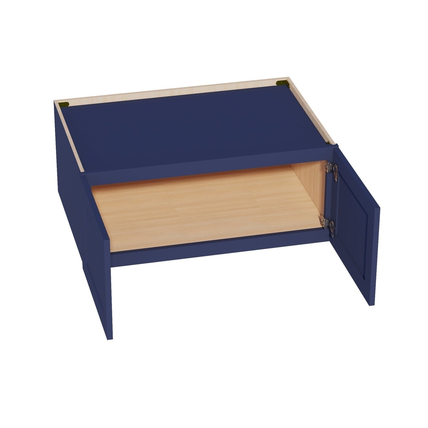 Shaker Bridge Wall Cabinet 36" (W361524) · Ardelle - Blue - Interior