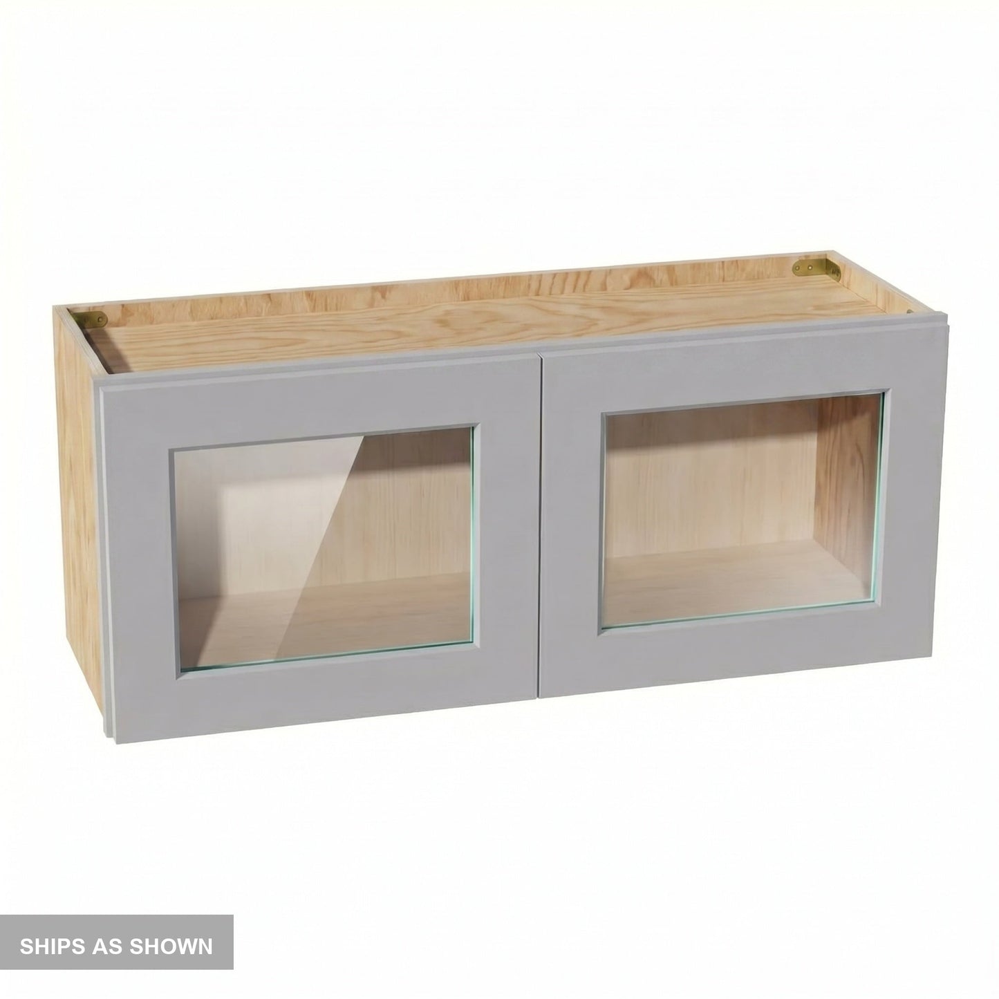Shaker Bridge Wall Cabinet 36" (W3615GD) · Ardelle - Ash - Flat Pack
