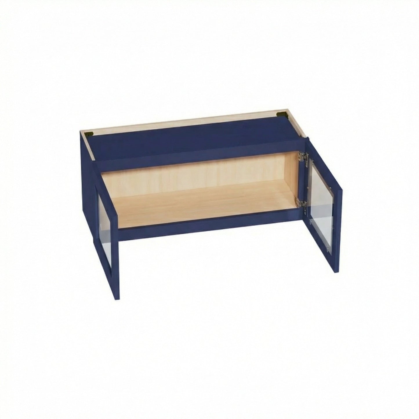 Shaker Bridge Wall Cabinet 36" (W3615GD) · Ardelle - Blue - Interior