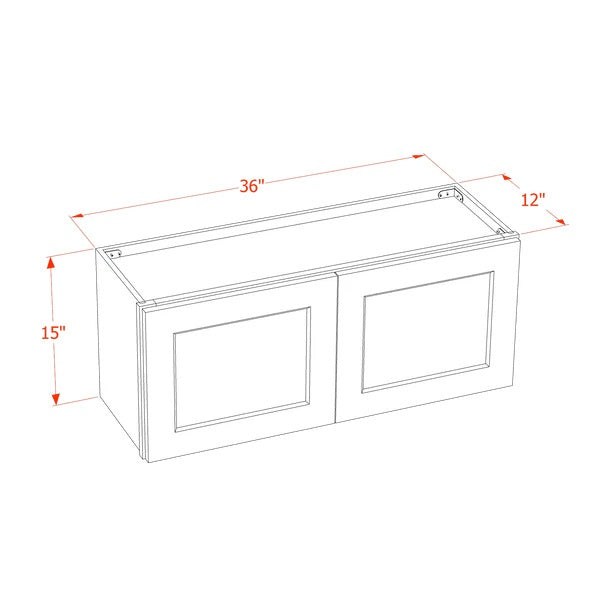 Shaker Bridge Wall Cabinet 36" (W3615GD) · Tallis
