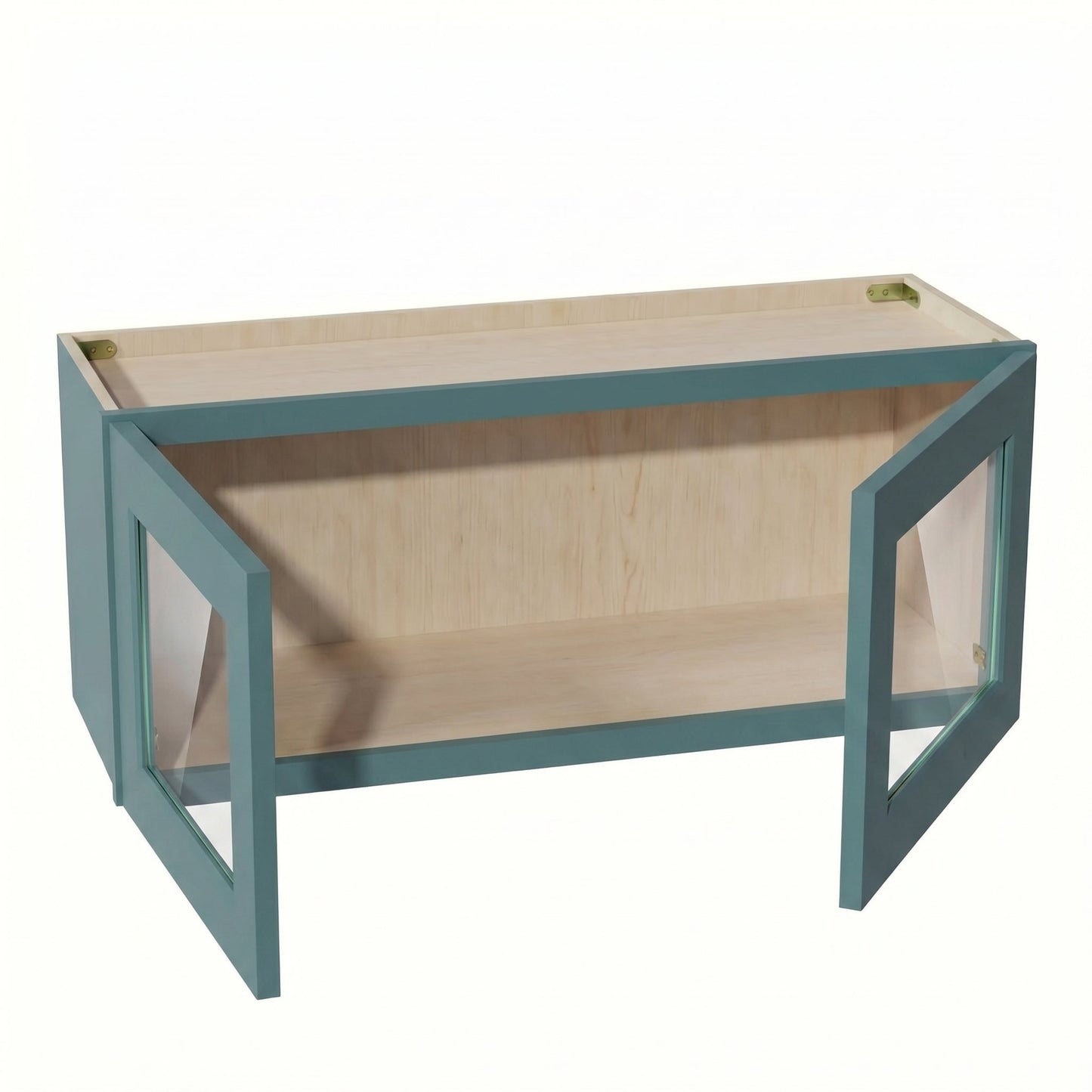Shaker Bridge Wall Cabinet 36" (W3615GD) · Tallis - Fairy Green - Interior